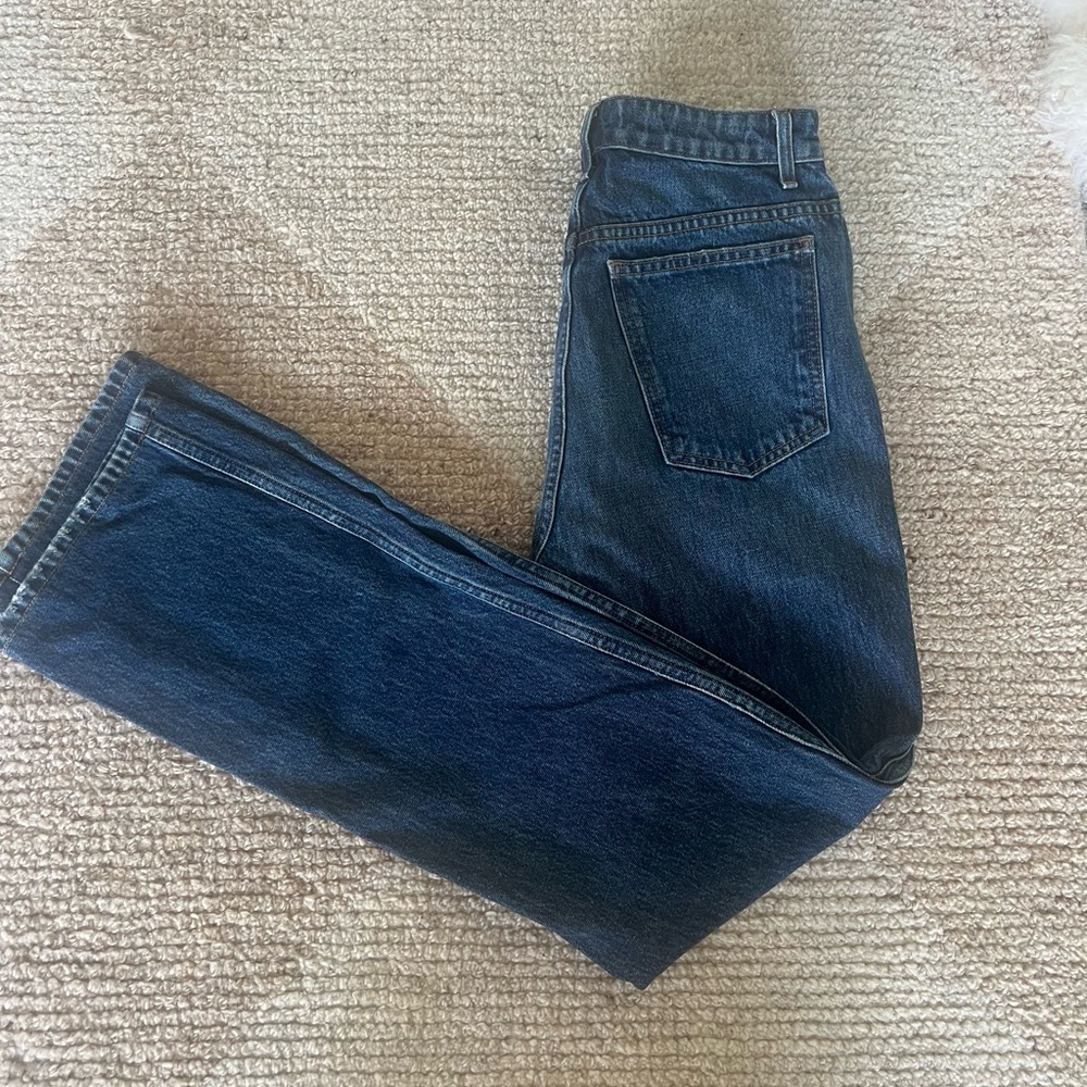 KHAITE Danielle 100% cotton jeans in mid-blue, size 27 - Picture 8 of 15